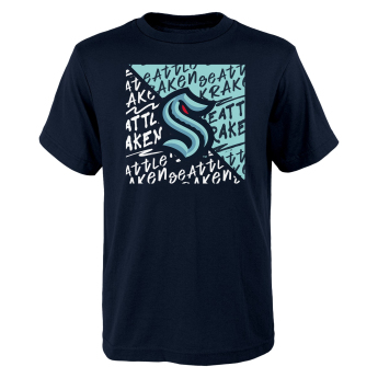 Seattle Kraken gyerek póló Divide Ss Ctn Tee