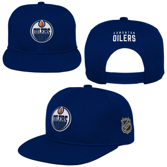 Edmonton Oilers gyerek flat siltes sapka Logo Flatbrim Snapback