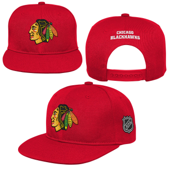Chicago Blackhawks gyerek flat siltes sapka Logo Flatbrim Snapback