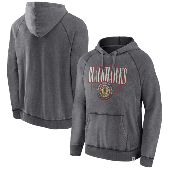 Chicago Blackhawks férfi kapucnis pulóver A/LS Hoodie grey