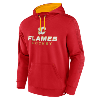 Calgary Flames férfi kapucnis pulóver Poly Fleece POH red