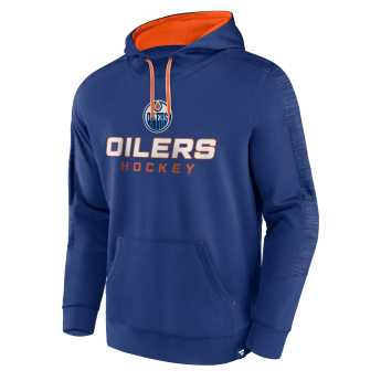 Edmonton Oilers férfi kapucnis pulóver Poly Fleece POH blue