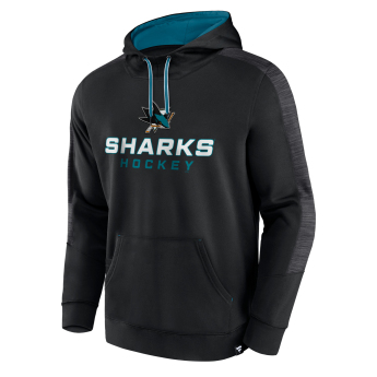 San Jose Sharks férfi kapucnis pulóver Poly Fleece POH black