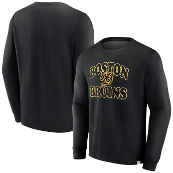 Boston Bruins férfi pulóver Fleece Crew