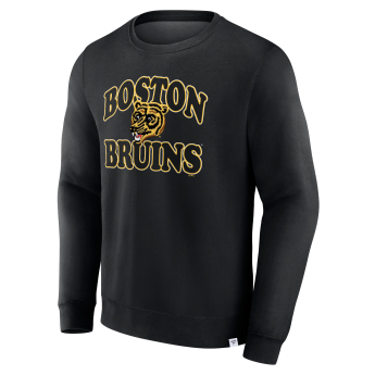 Boston Bruins férfi pulóver Fleece Crew