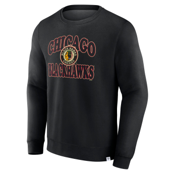 Chicago Blackhawks férfi pulóver Fleece Crew