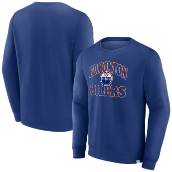 Edmonton Oilers férfi pulóver Fleece Crew