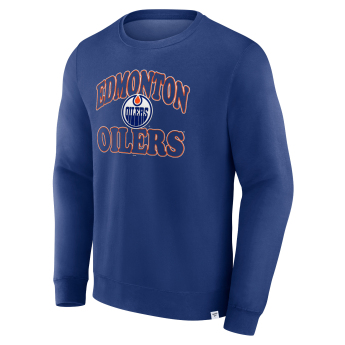 Edmonton Oilers férfi pulóver Fleece Crew