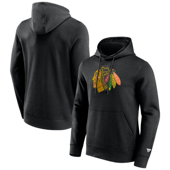 Chicago Blackhawks férfi kapucnis pulóver Primary Logo Graphic Hoodie black