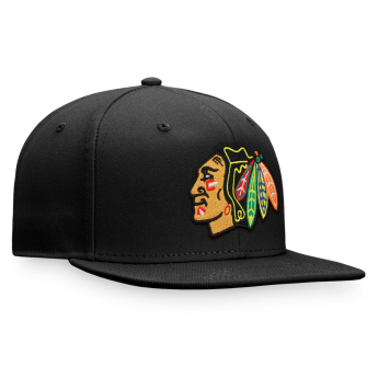 Chicago Blackhawks baseball flat sapka Core Snapback black