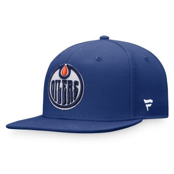 Edmonton Oilers baseball flat sapka Core Snapback blue