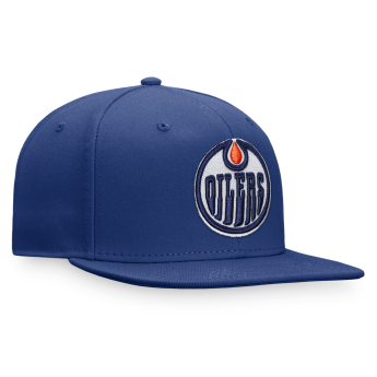 Edmonton Oilers baseball flat sapka Core Snapback blue