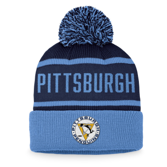 Pittsburgh Penguins téli sapka Heritage Beanie Cuff with Pom