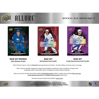 NHL dobozok NHL hokikártyák 2022-23 Upper Deck Allure Hobby Box