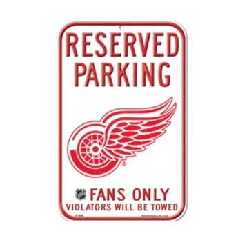 Detroit Red Wings fali tábla Reserved Parking Sign