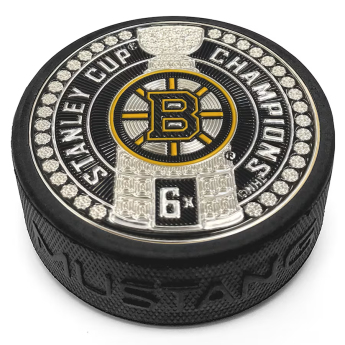 Boston Bruins korong 6-Time Stanley Cup Champions 3 Dynasty Trimflexx Puck