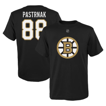 Boston Bruins gyerek póló David Pastrňák #88 Player Name & Number