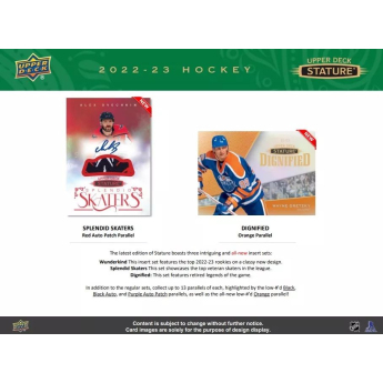 NHL dobozok NHL hokikártyák 2022-23 Upper Deck Stature Hobby Box