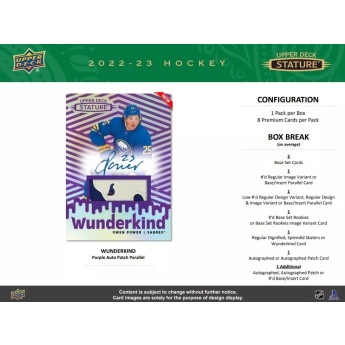 Hokejové Karty NHL 2022-23 Upper Deck Stature Hobby Box