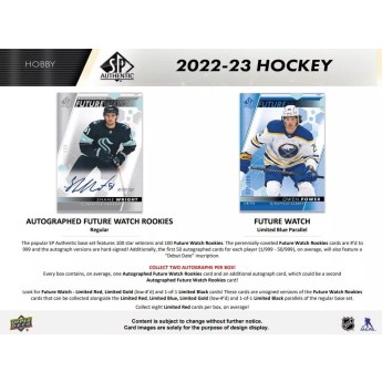 NHL dobozok NHL hokikártyák 2022-23 Upper Deck SP Hockey Hobby Box