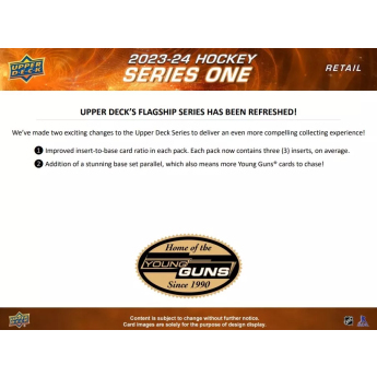 NHL dobozok NHL hokikártyák 2023-24 Upper Deck Series 1 Gravity Retail Box