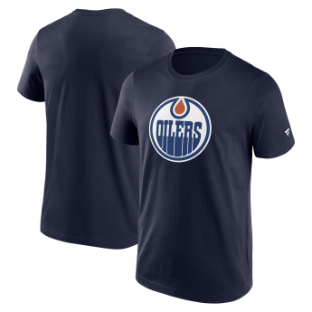 Edmonton Oilers férfi póló Primary Logo Graphic T-Shirt blue