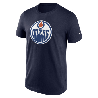 Edmonton Oilers férfi póló Primary Logo Graphic T-Shirt blue