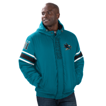 San Jose Sharks férfi kapucnis kabát Tight End Winter Jacket