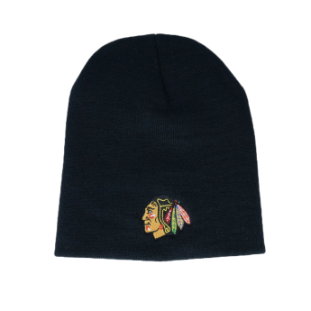 Chicago Blackhawks téli sapka Cuffless Knit Black