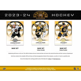 NHL dobozok NHL hokikártyák 2023-24 Upper Deck Boston Bruins Centennial Box Set
