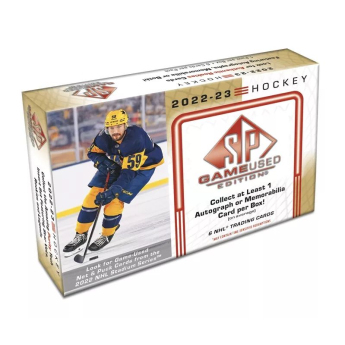 NHL dobozok NHL hokikártyák 2022-23 Upper Deck SP Game Used Hobby Box