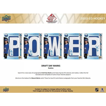 NHL dobozok NHL hokikártyák 2022-23 Upper Deck SP Game Used Hobby Box