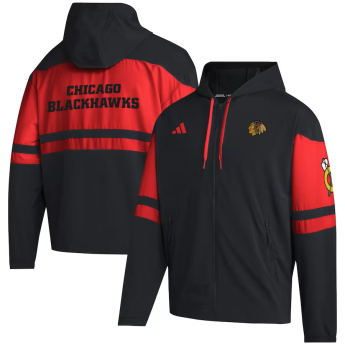 Chicago Blackhawks férfi kapucnis kabát adidas Full-Zip Hoodie - Black