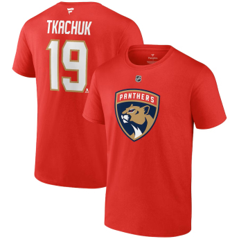 Florida Panthers férfi póló Matthew Tkachuk #19 Authentic Stack Name & Number