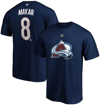 Colorado Avalanche férfi póló Cale Makar #8 Name & Number navy