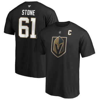 Vegas Golden Knights férfi póló Mark Stone #61 Name & Number black