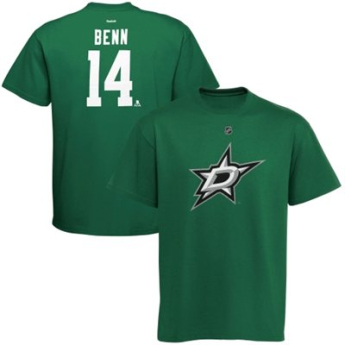 Dallas Stars férfi póló green #14 Jamie Benn