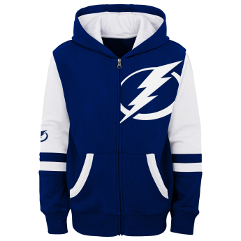 Tampa Bay Lightning gyerek kapucnis pulóver faceoff colorblocked fleece full-zip