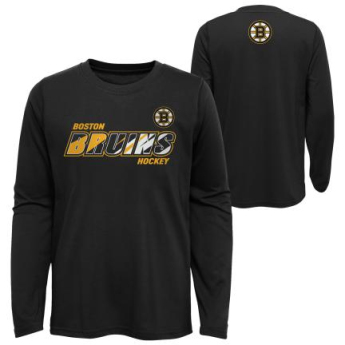 Boston Bruins gyerek hosszú ujjú póló Rink Reimagined LS Ultra black
