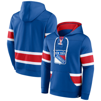 New York Rangers férfi kapucnis pulóver Iconic NHL Exclusive Pullover Hoodie