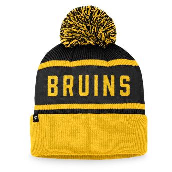 Boston Bruins téli sapka Heritage Beanie Cuff with Pom