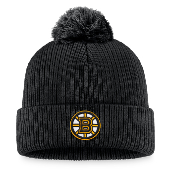 Boston Bruins téli sapka Core Beanie Cuff Pom Knit