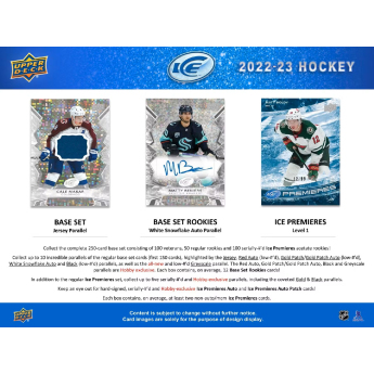 NHL dobozok NHL hokikártyák 2022-23 Upper Deck Ice Hobby Box