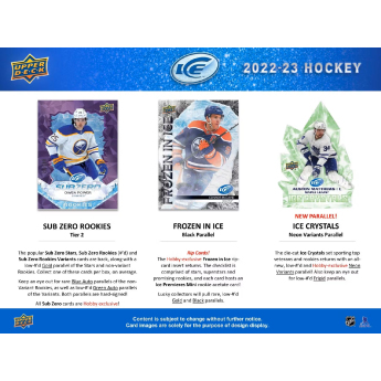 NHL dobozok NHL hokikártyák 2022-23 Upper Deck Ice Hobby Box