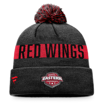 Detroit Red Wings téli sapka Fundamental Beanie Cuff with Pom