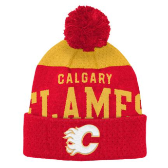 Calgary Flames gyerek téli sapka Stetchark Knit