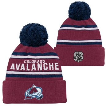 Colorado Avalanche gyerek téli sapka Jacquard Cuffed Knit With Pom