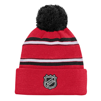 Chicago Blackhawks gyerek téli sapka Jacquard Cuffed Knit With Pom