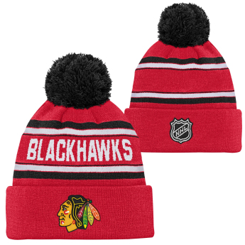 Chicago Blackhawks gyerek téli sapka Jacquard Cuffed Knit With Pom