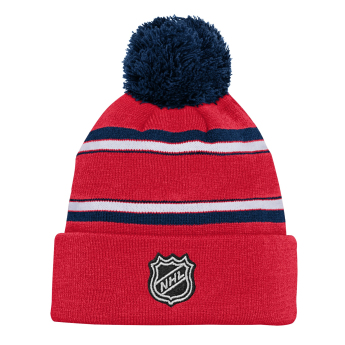 Dětská Zimní Čepice Washington Capitals Jacquard Cuffed Knit With Pom